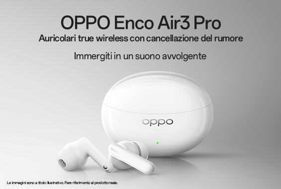 Ecco i nuovi auricolari OPPO: Enco Air3 ed Enco Air3 Pro