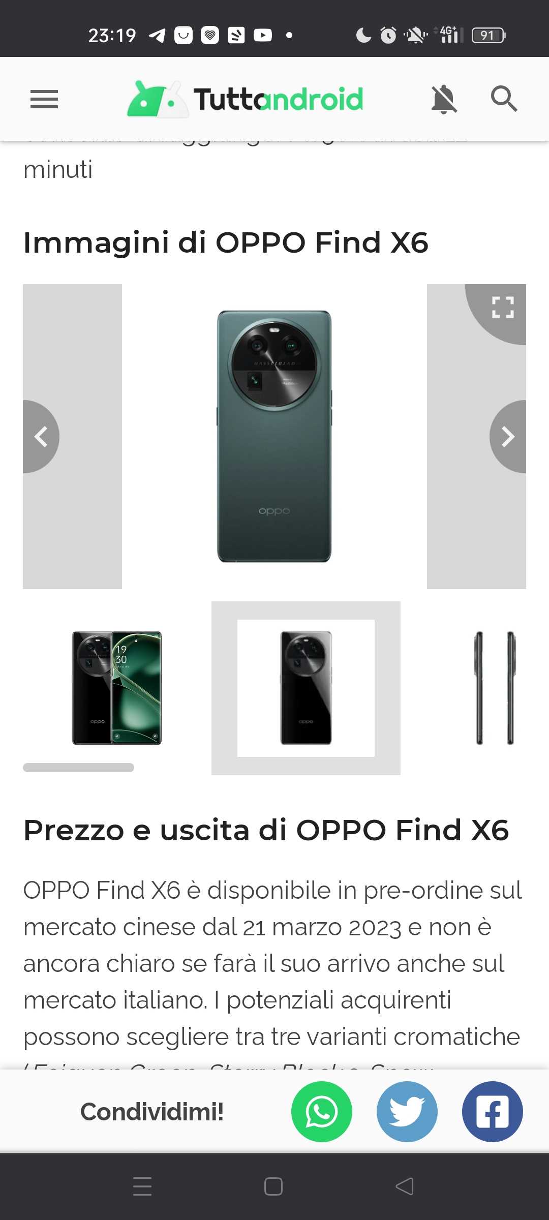 Oppo find x6