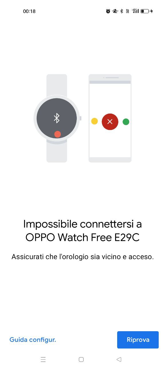 Impossibile connettersi a Watch free