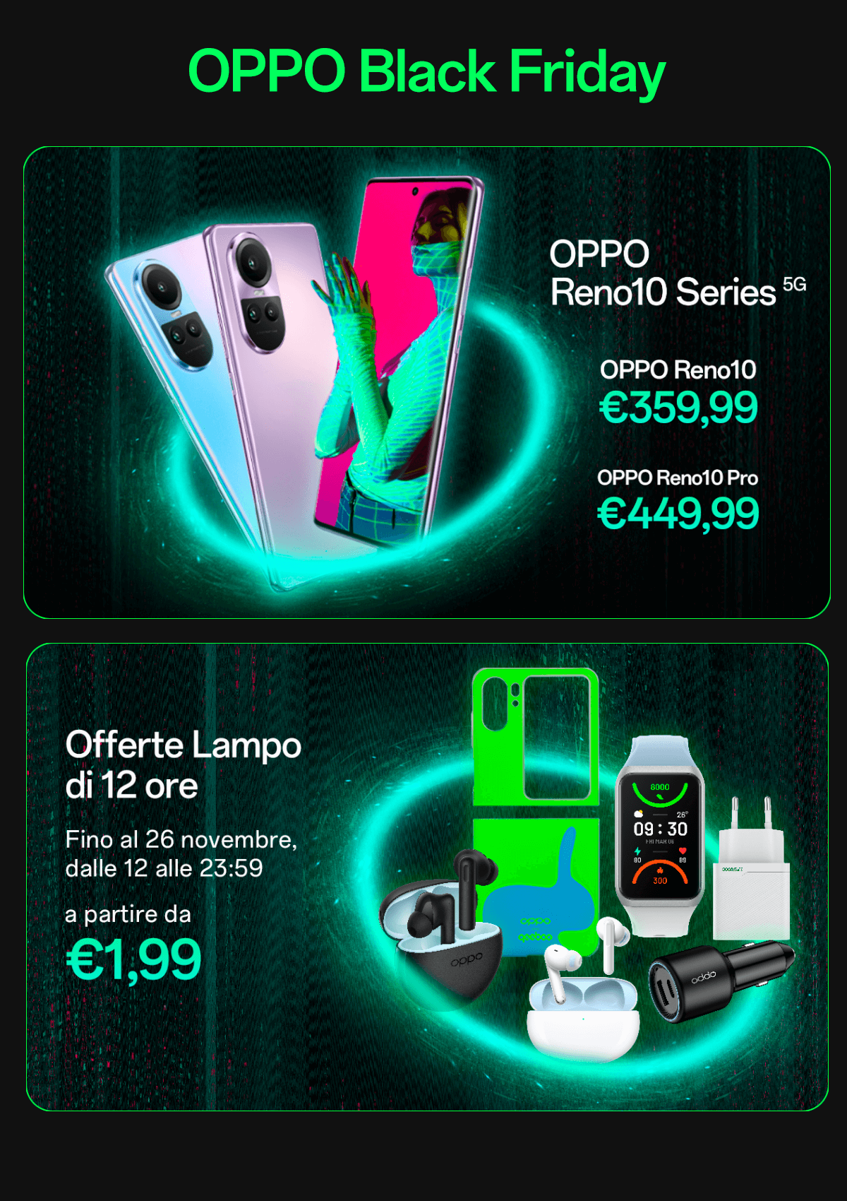 Inizia la Black Week di OPPO store