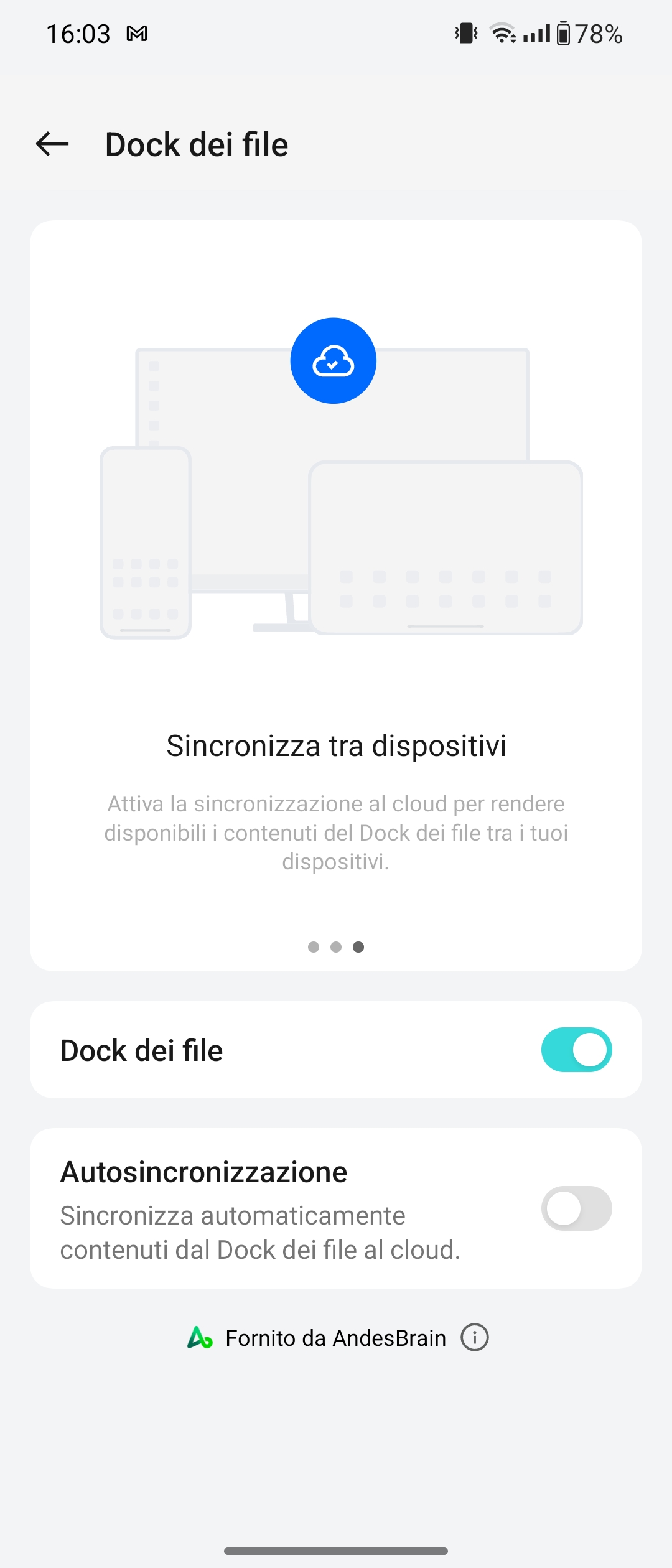 Dock dei file