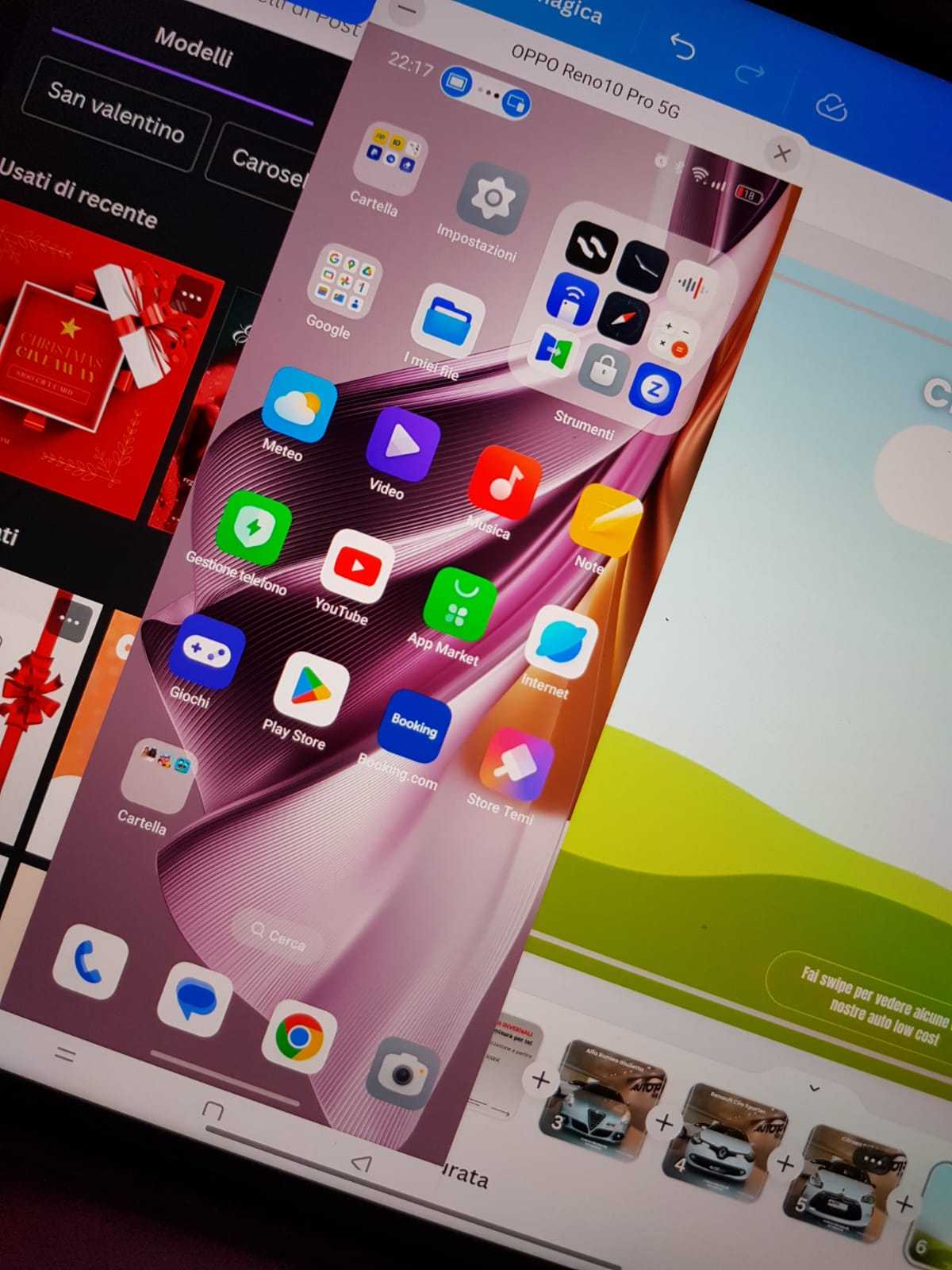 lavoro con dispositivi oppo