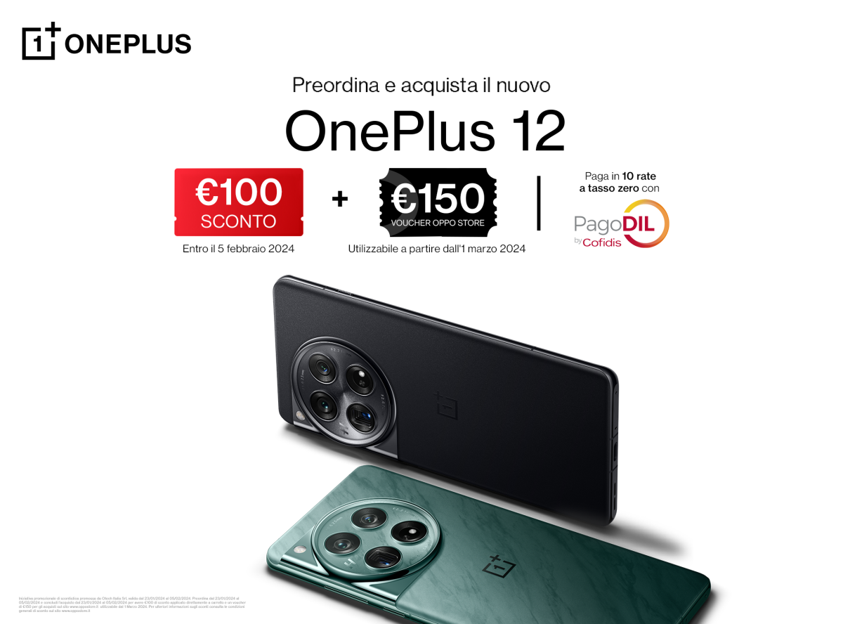 Oneplus 12 Series è ora disponibile su OPPO Store