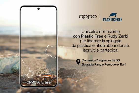Evento OPPO & Plastic Free: Insieme per rimuovere oggetti indesiderati