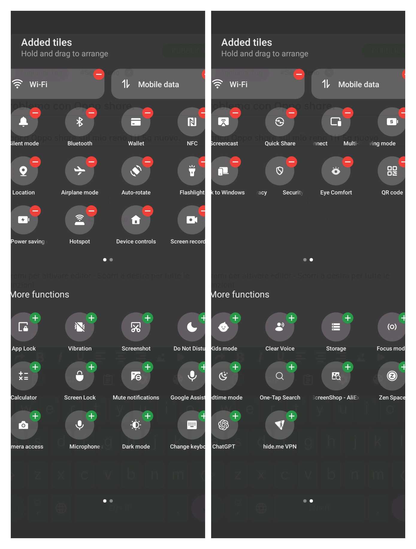 Problema con Oppo share.