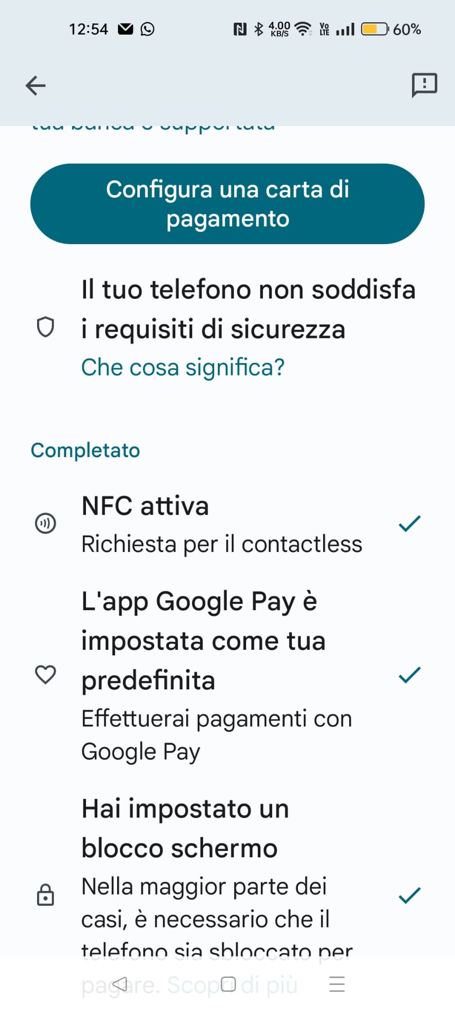 Problemi contact less