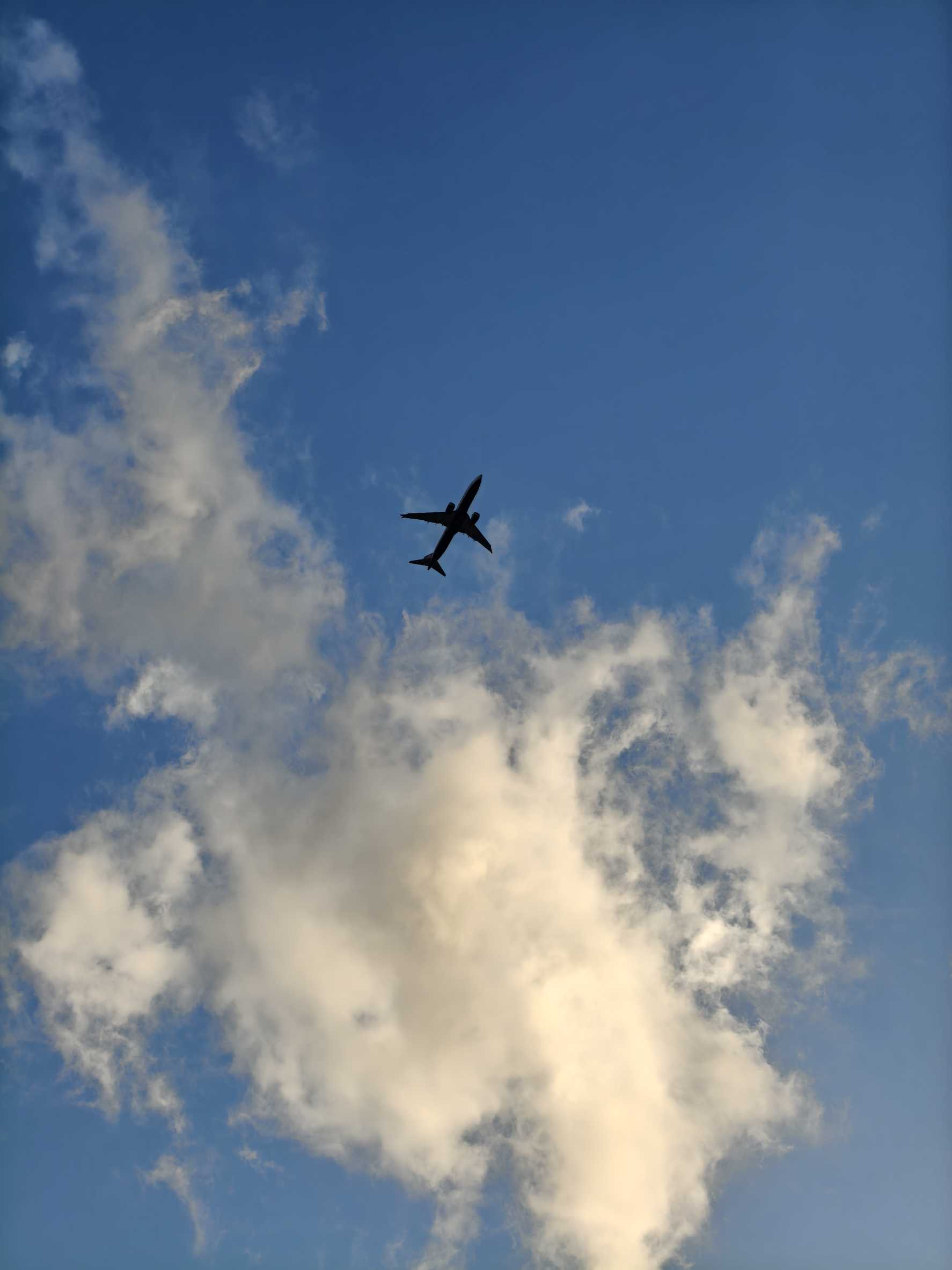 in volo...