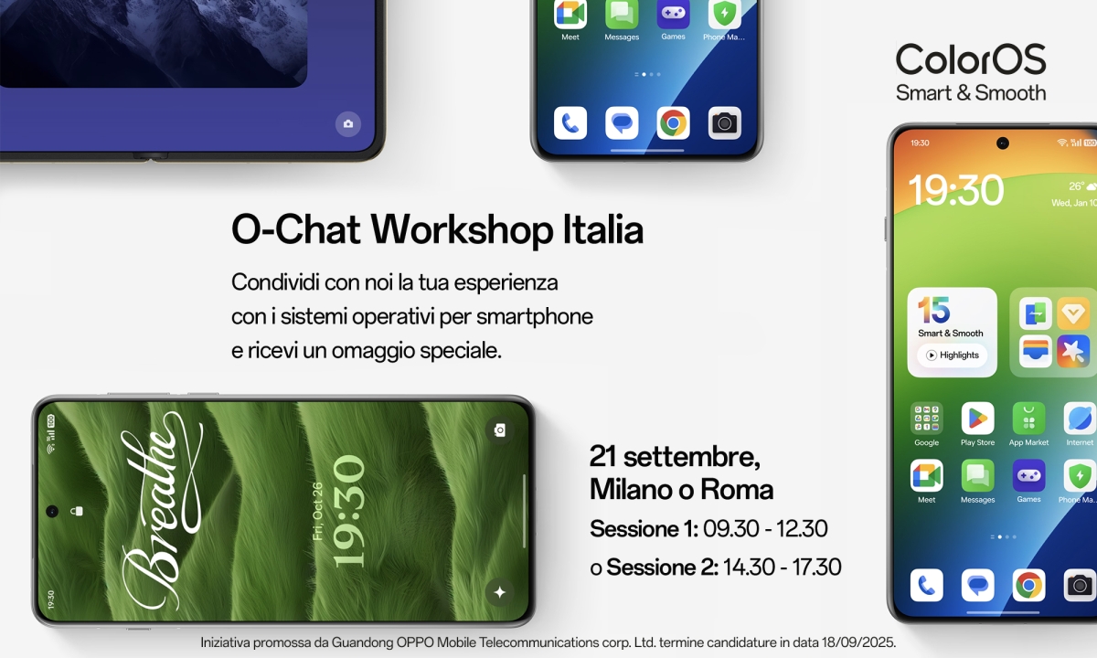 O-Chat Workshop: Condividi la tua esperienza con ColorOS