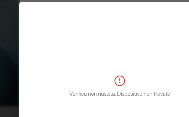 Non mi riconosce il codice IMEI