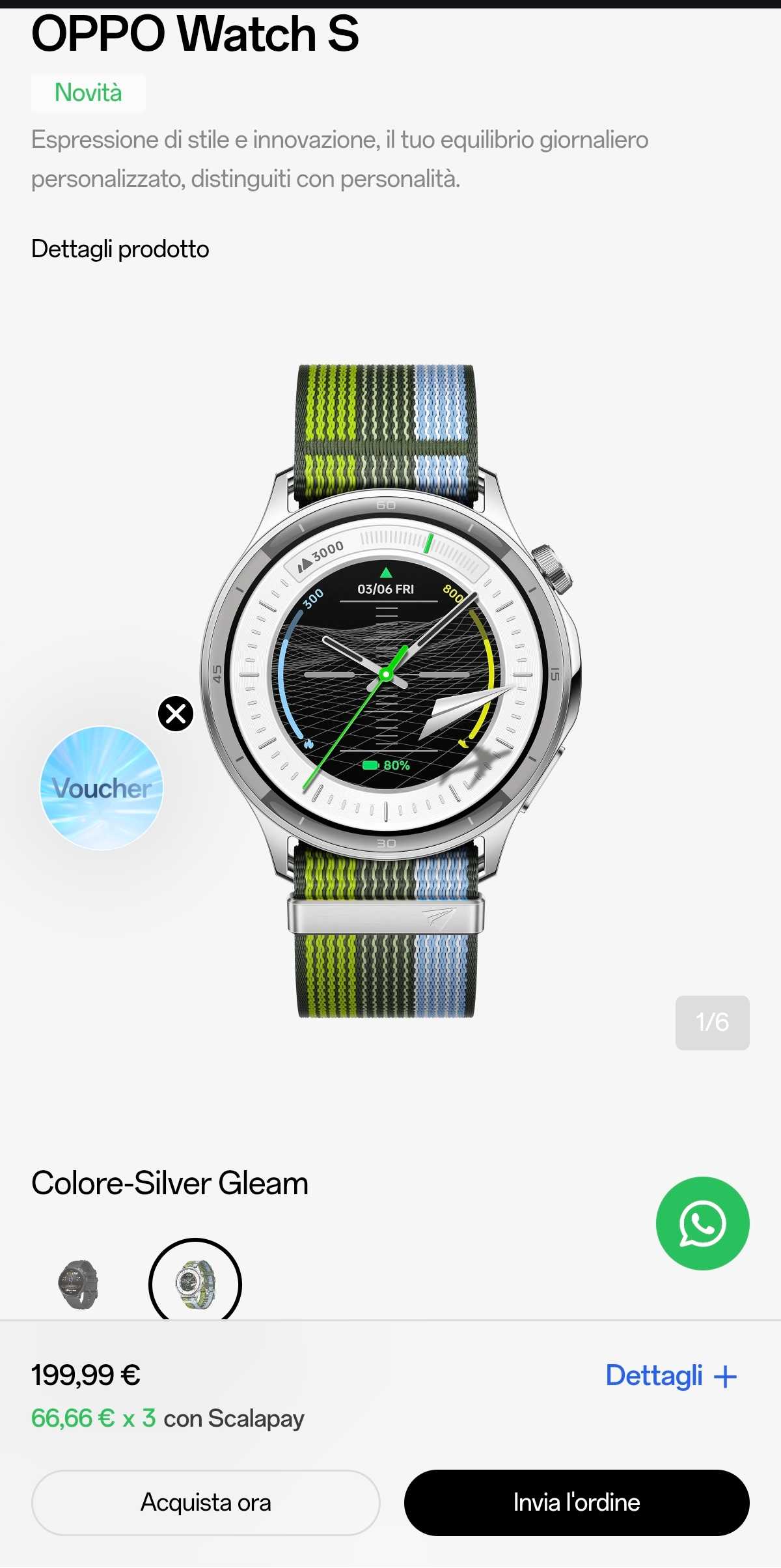 Nuovo smartwatch Oppo