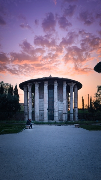 Un tramonto a Roma