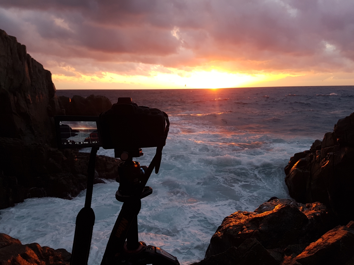 behind the camera
