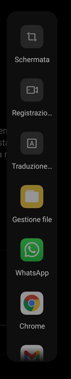 Come attivare la barra laterale intelligente